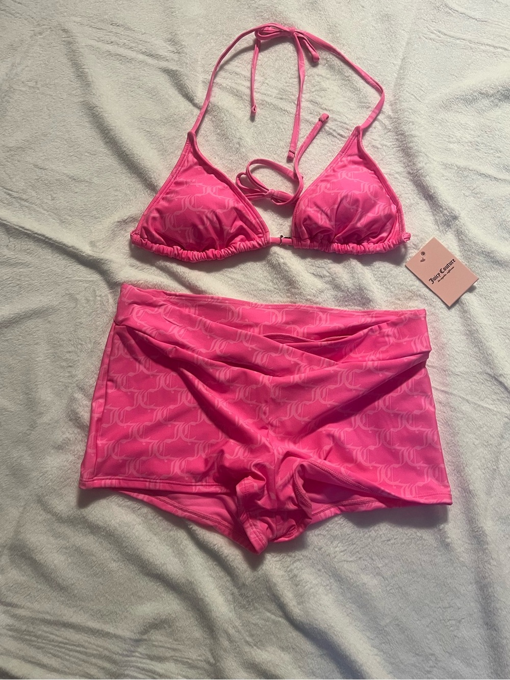 Juicy couture boyshort bikini set size large